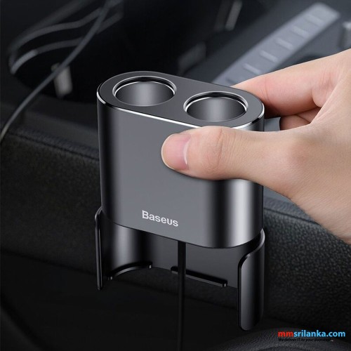 Baseus Dual Port Cigarette Lighter High Efficiency Black